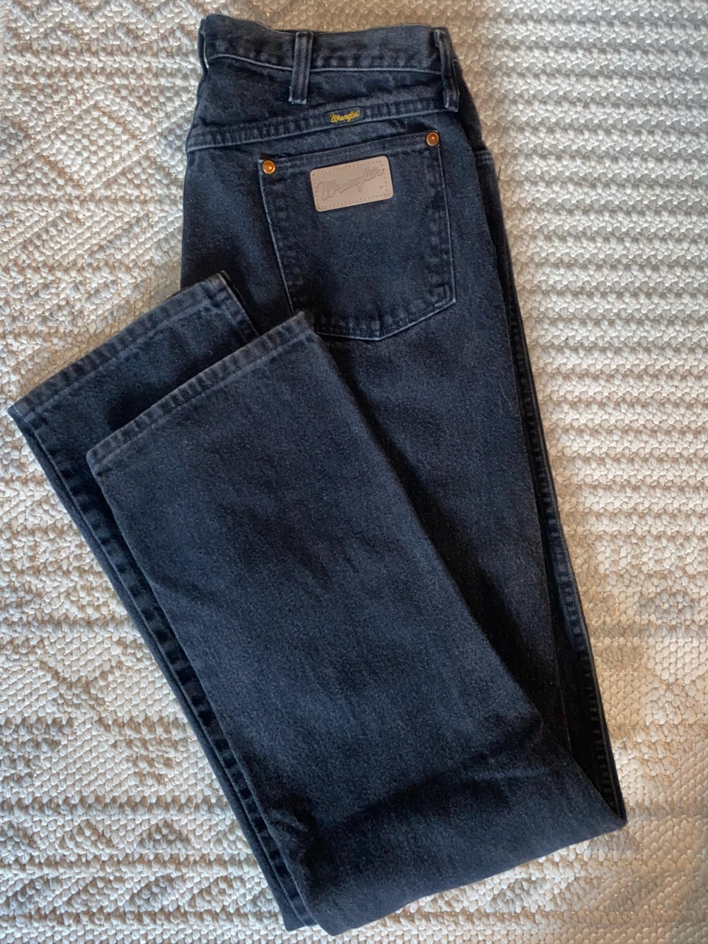 Vintage Wrangler Black Straight-Leg Men's Jeans